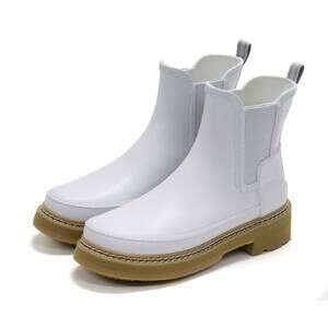 NEW HUNTER women's refined stitch detail slim fit chelsea boots in spurrey